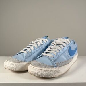 Men’s Nike Blazer Low '77 Vintage Celestine Blue Sail White FD0281-400 Size 8